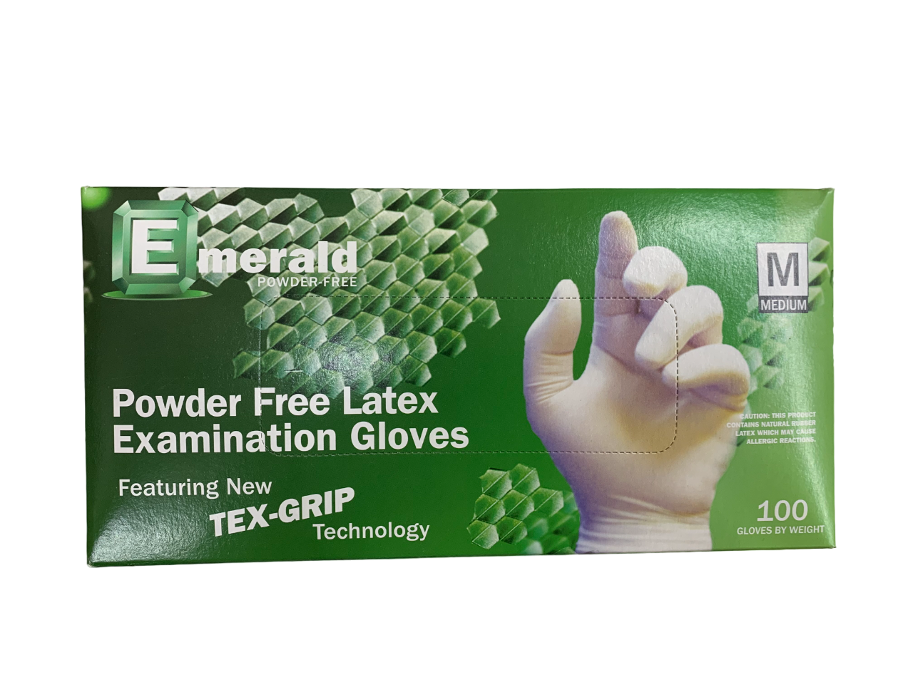 Emeral Powder Free Latex Examination Gloves Box